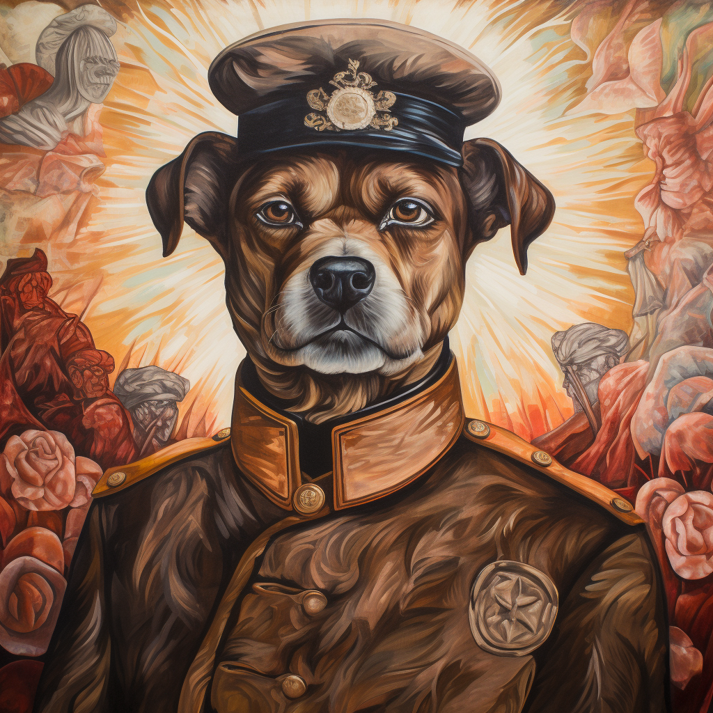 Emiliano Zapata as a Dog on Mexican Revolution Mural