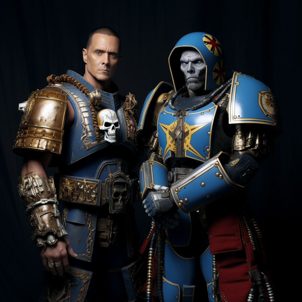 Eminem and The Rock as Space Marines