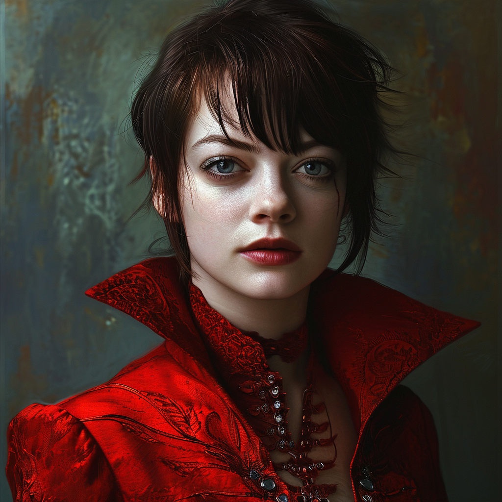 Emma Stone as Dark Villain in Red