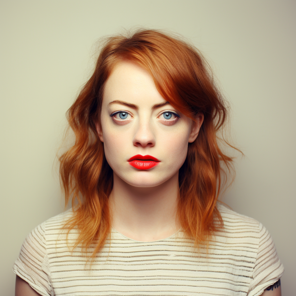 Emma Stone mugshot image