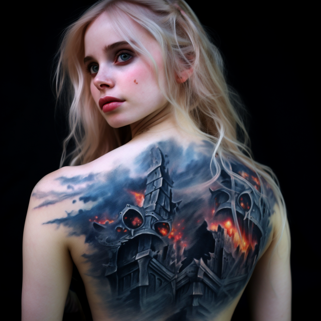 Emma showcasing various settings tattoo