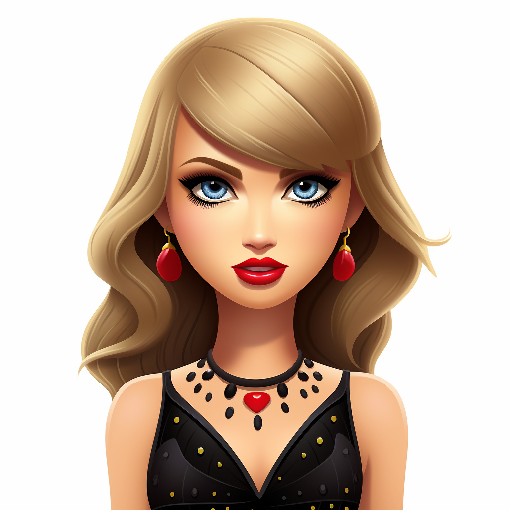 Taylor Swift Cartoon Emoji Singing