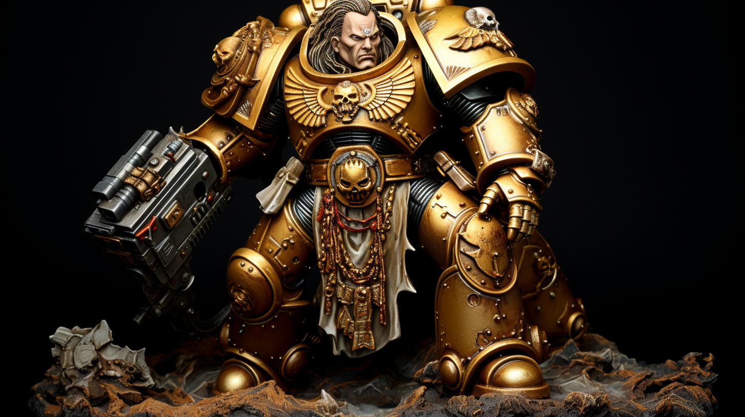 Warhammer 40k emperor on golden throne