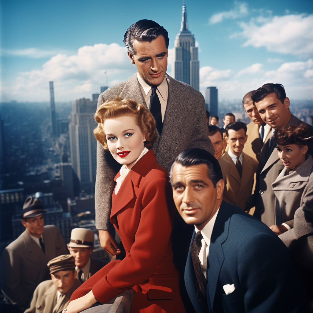 Cary Grant and Deborah Kerr on Empire State Building