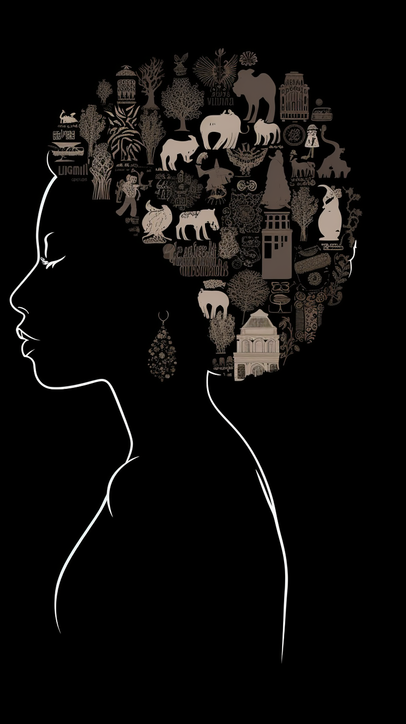 Empowered Black Woman Silhouette