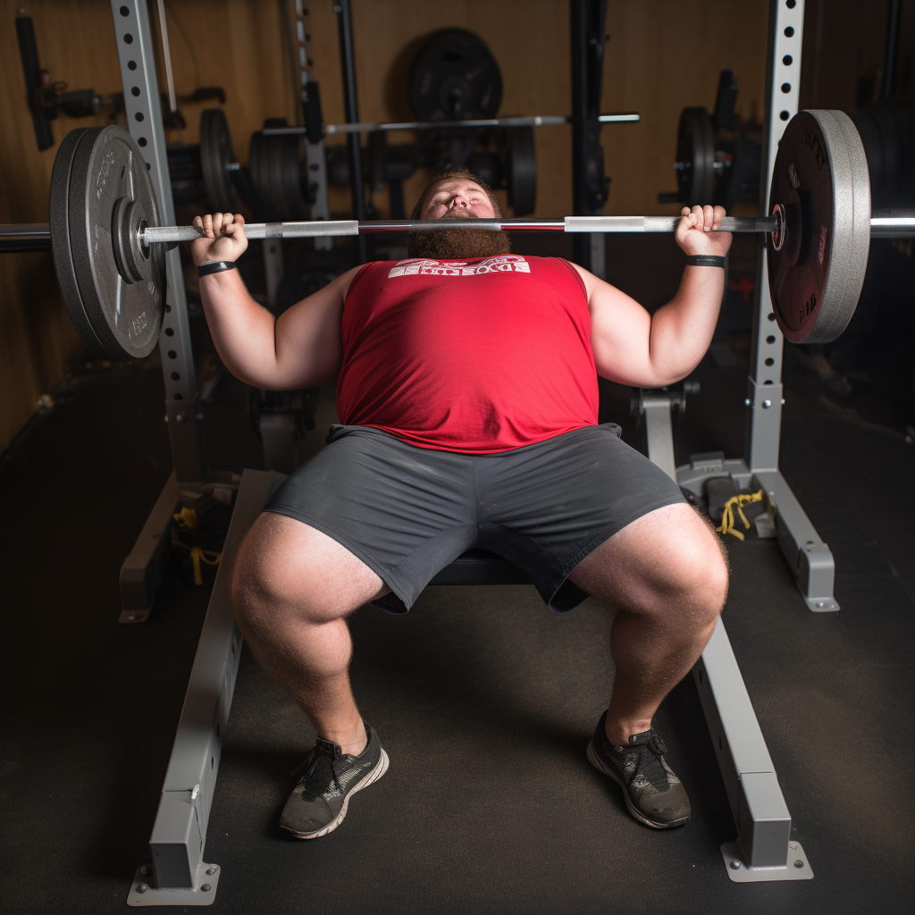 Powerful empty bench press workout