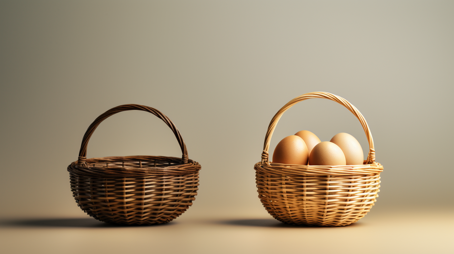 Basket with Eggs: Symbolizing Abundance and Celebration