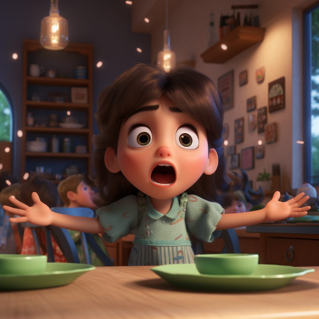 Empty narcissistic ex-wife acting like a toddler in Pixar