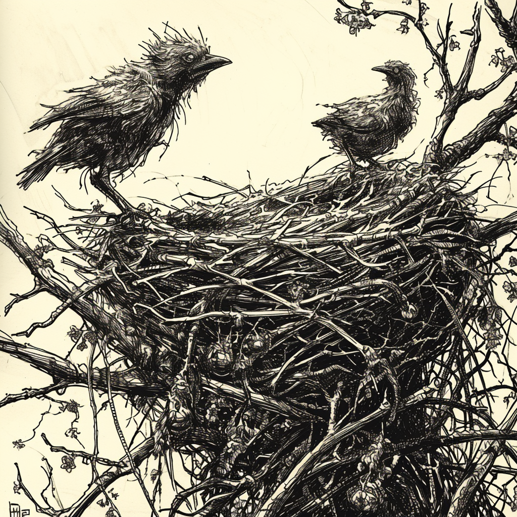 Illustration of amateur empty nest