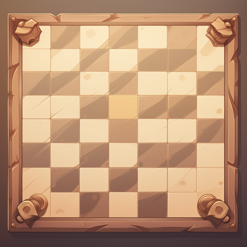 High-resolution vector of empty Brawlstars chess board