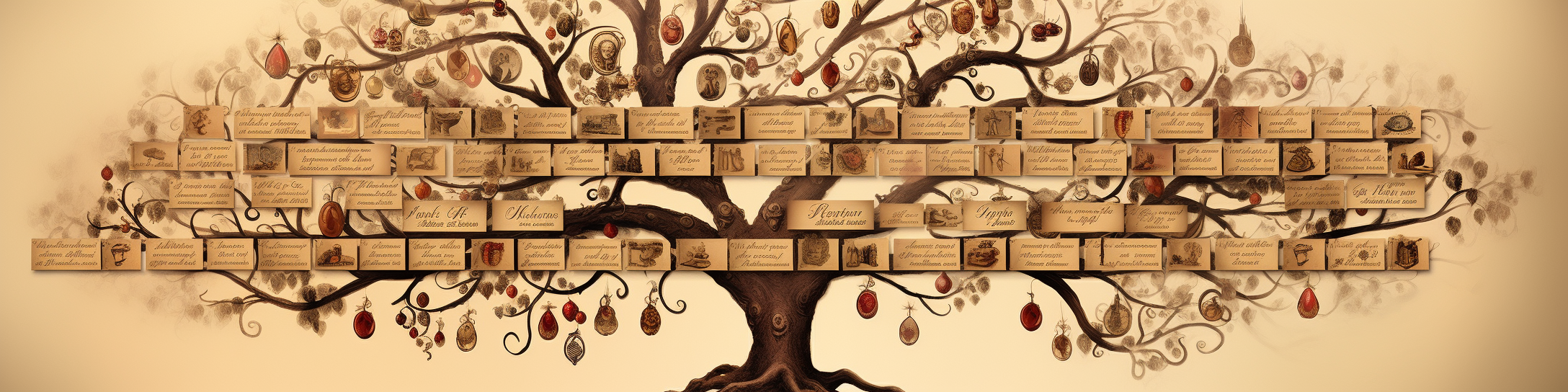 Vintage Family Tree Illustration