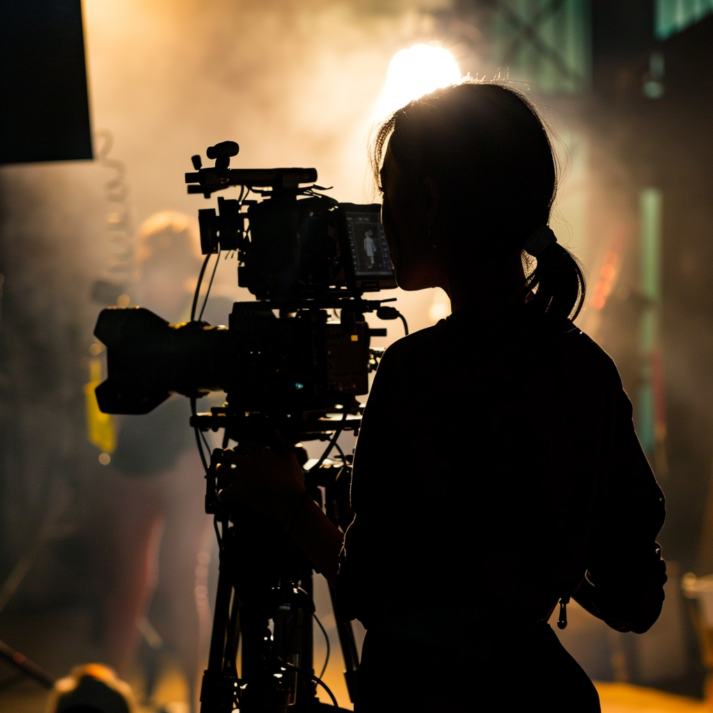 Leading Lady Filmmaking Silhouette Scene