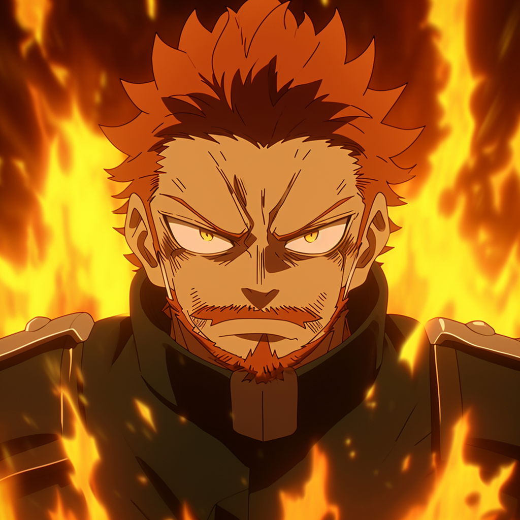 Endeavor Fire Eyebrows Retro Animation