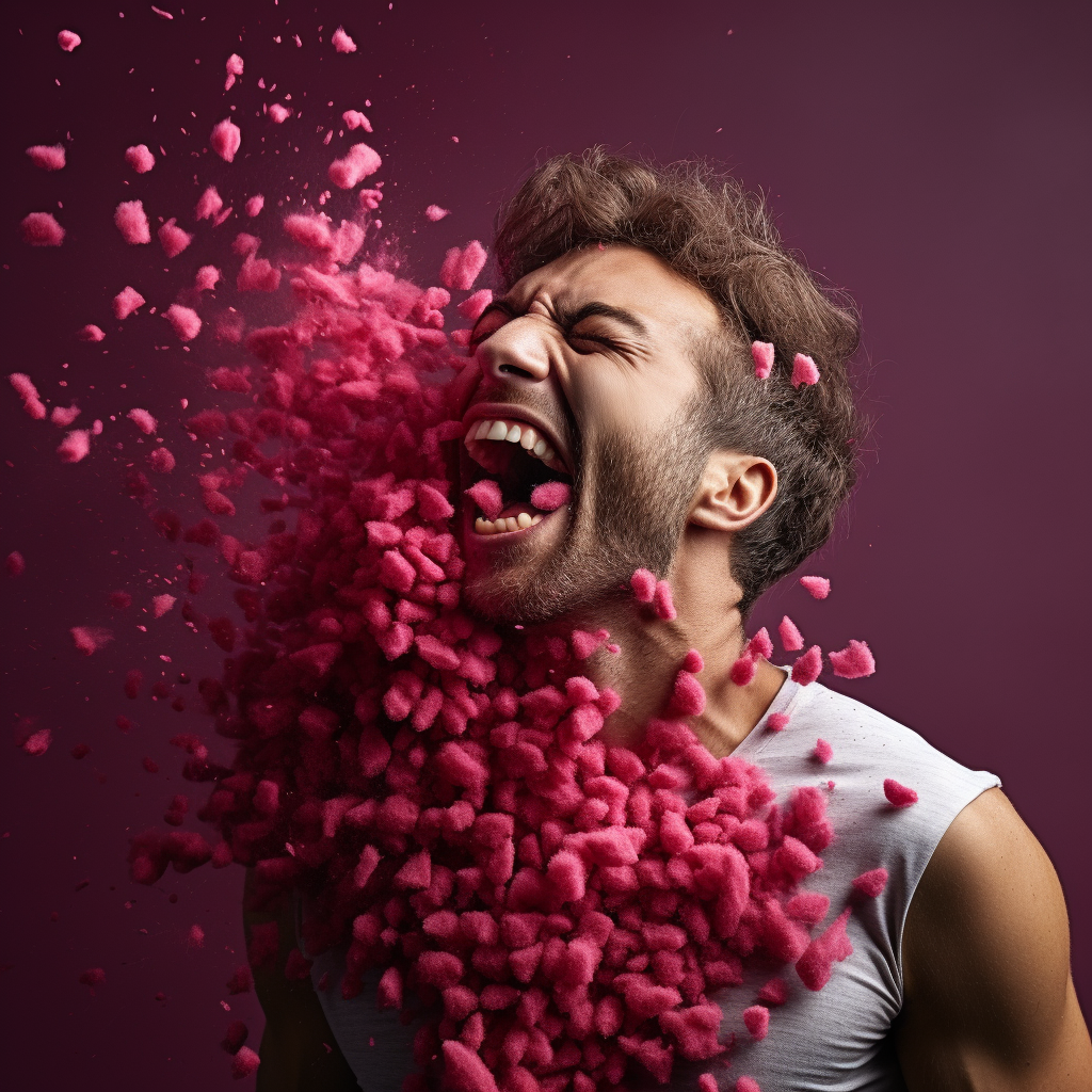 Person feeling energetic after consuming beetroot powder pills