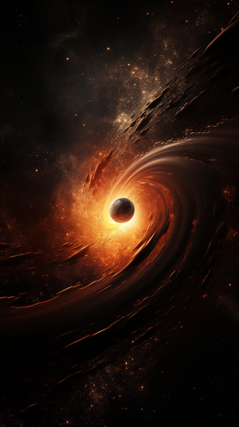 Jets of Energy Shooting from Black Hole  ?