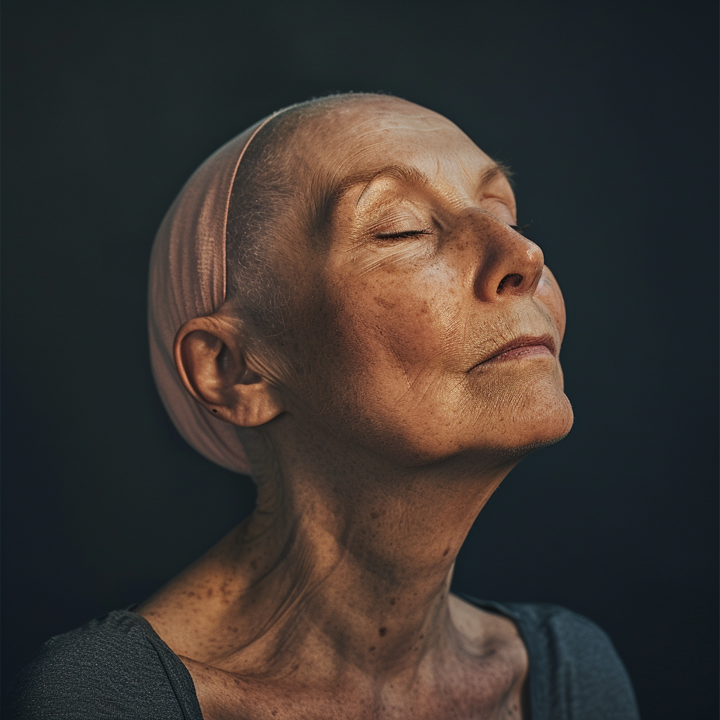 Engaging Head and Neck Cancer Advertising Image