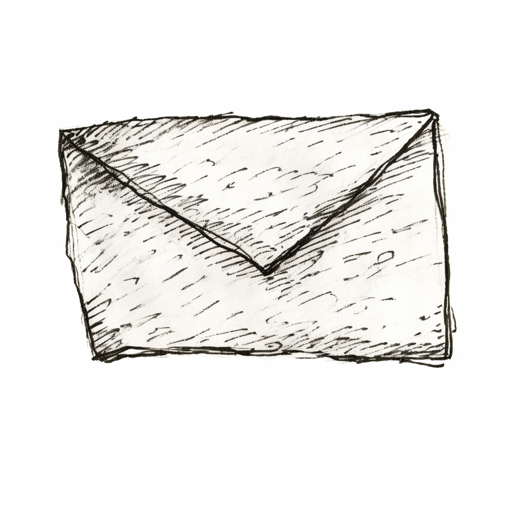 Rough sketch of an envelope