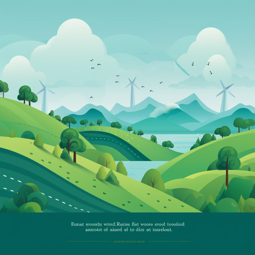 Beautiful environmental protection poster illustration