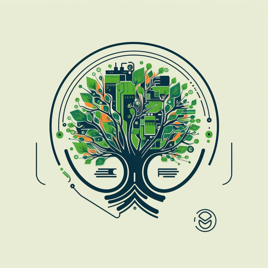 Logo of an eco-conscious electronic device repair company