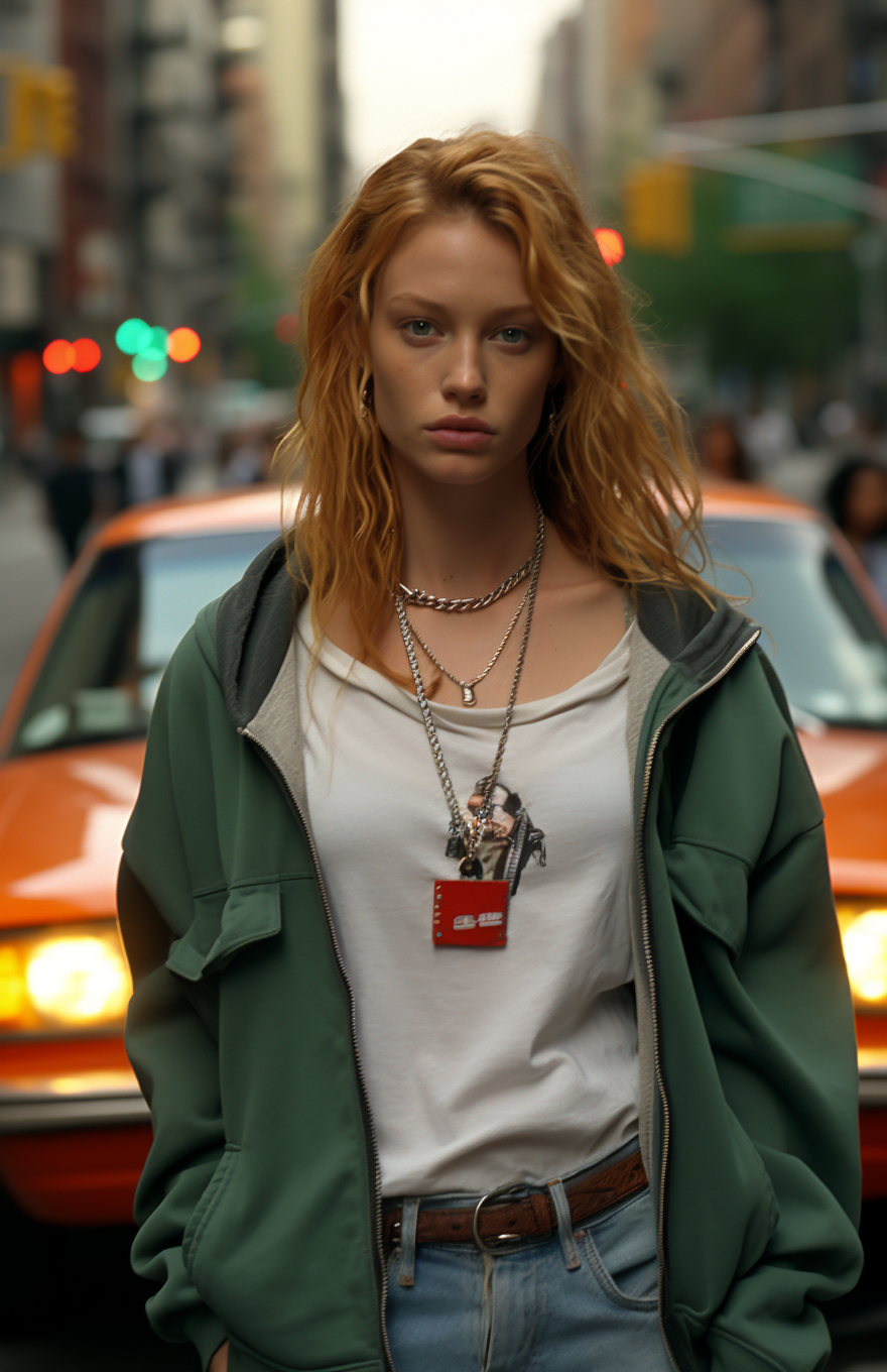 Stunning portrait of a ginger femme fatale