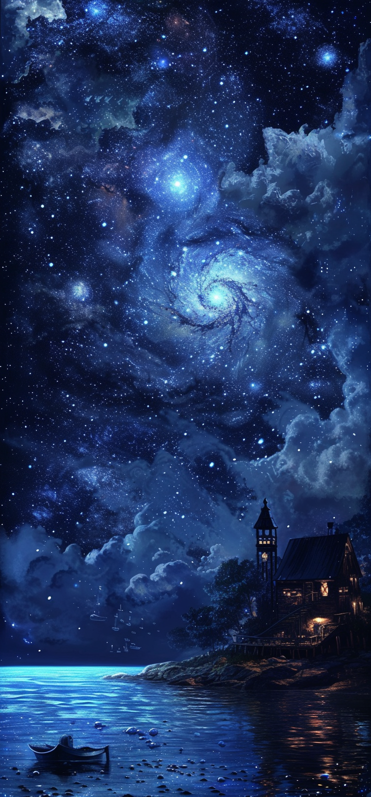 Beautiful starry night sky from Disney movie