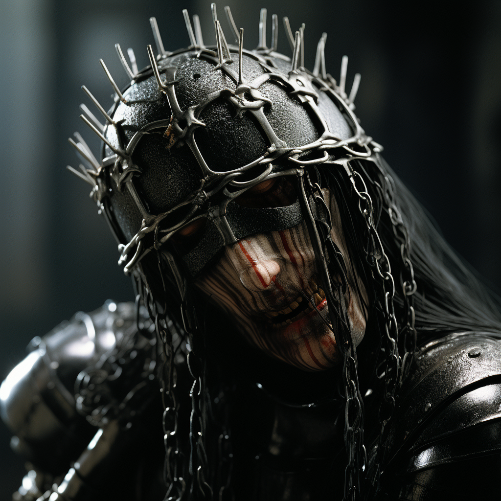 Mouth character with spiked crown at Black Gate