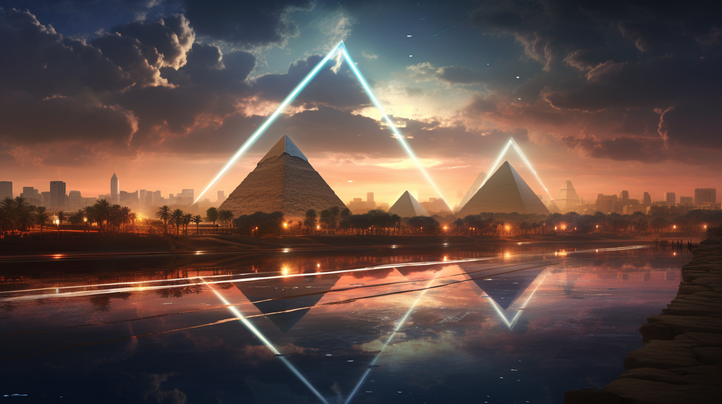 Majestic Sphinx and Pyramids