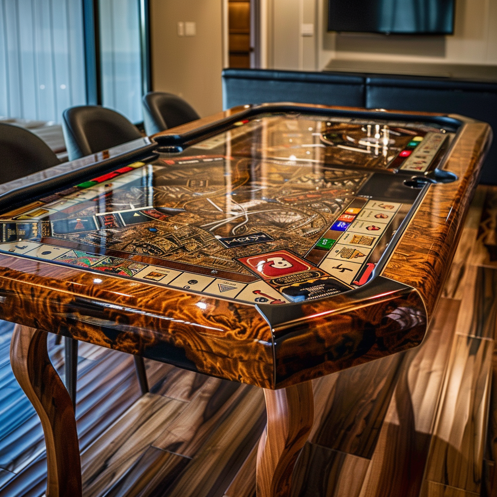 Epoxy Monopoly Table Design