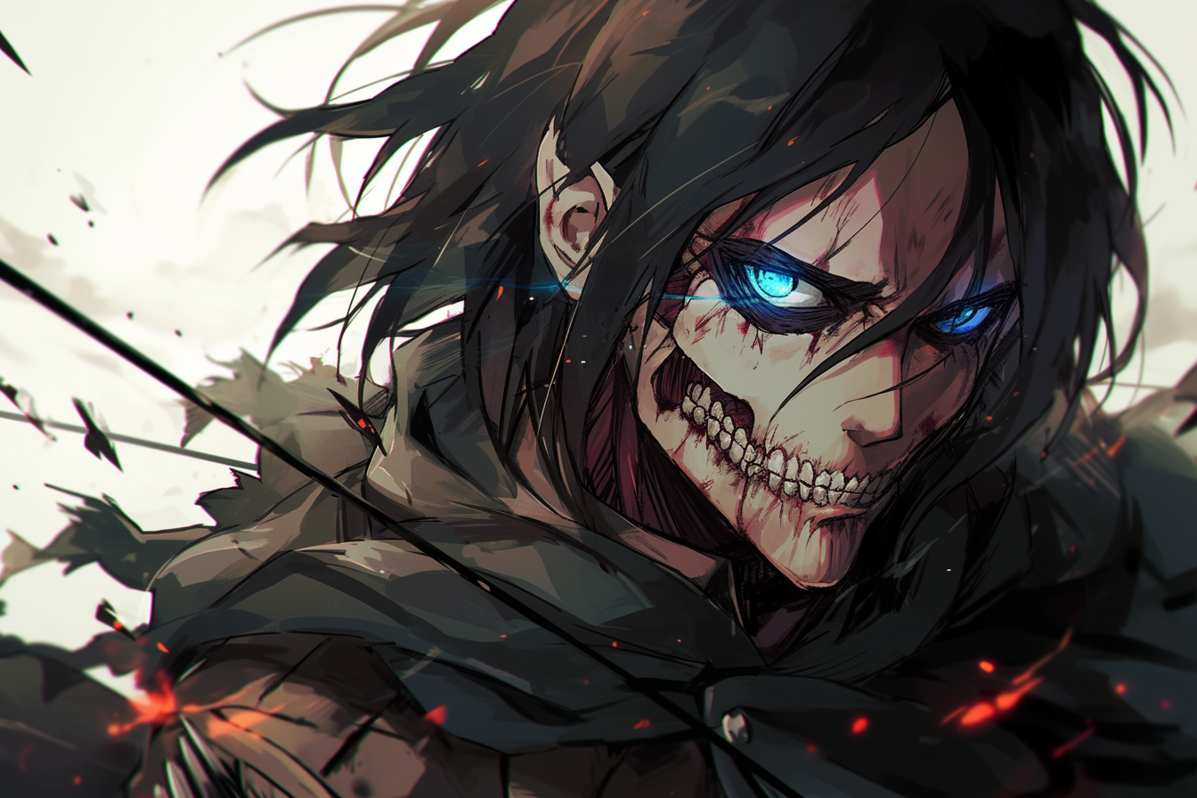 Eren Yeager Titan Transformation Art