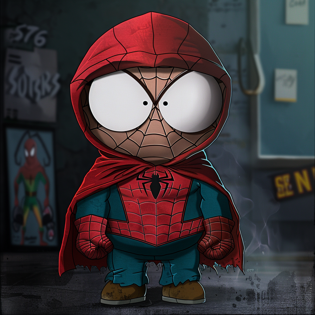 Eric Cartman Spider-Man fanart character