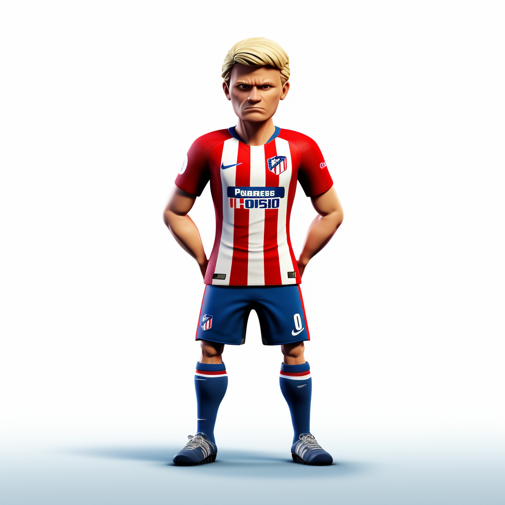 Erling Haaland in Atletico Madrid Kit Avatar