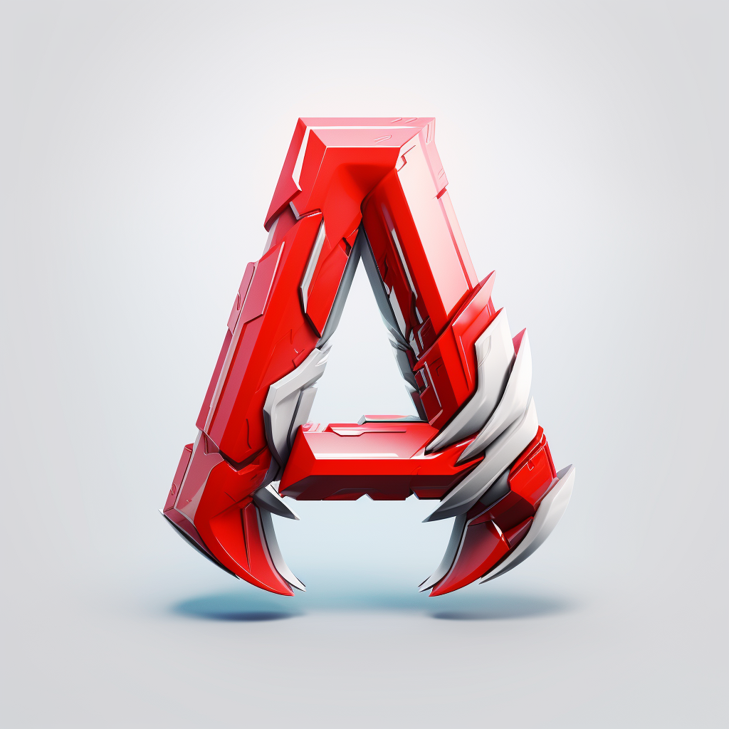 Unique 3D Letter A Esport Gaming Logo