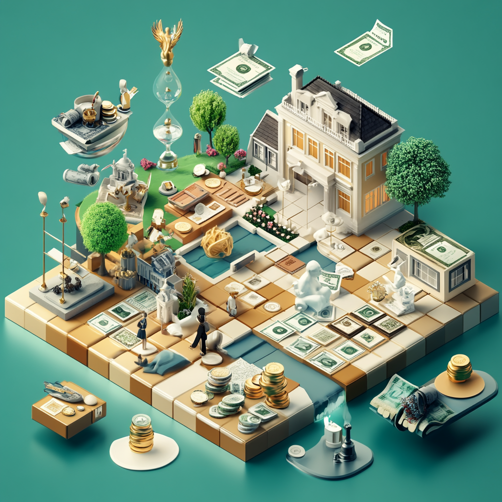 3D Estate Creation Infographic Art