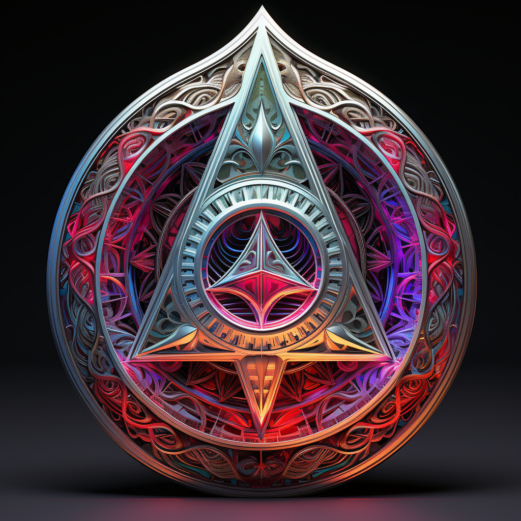 Detailed Ethereum Crescent Moon Artwork