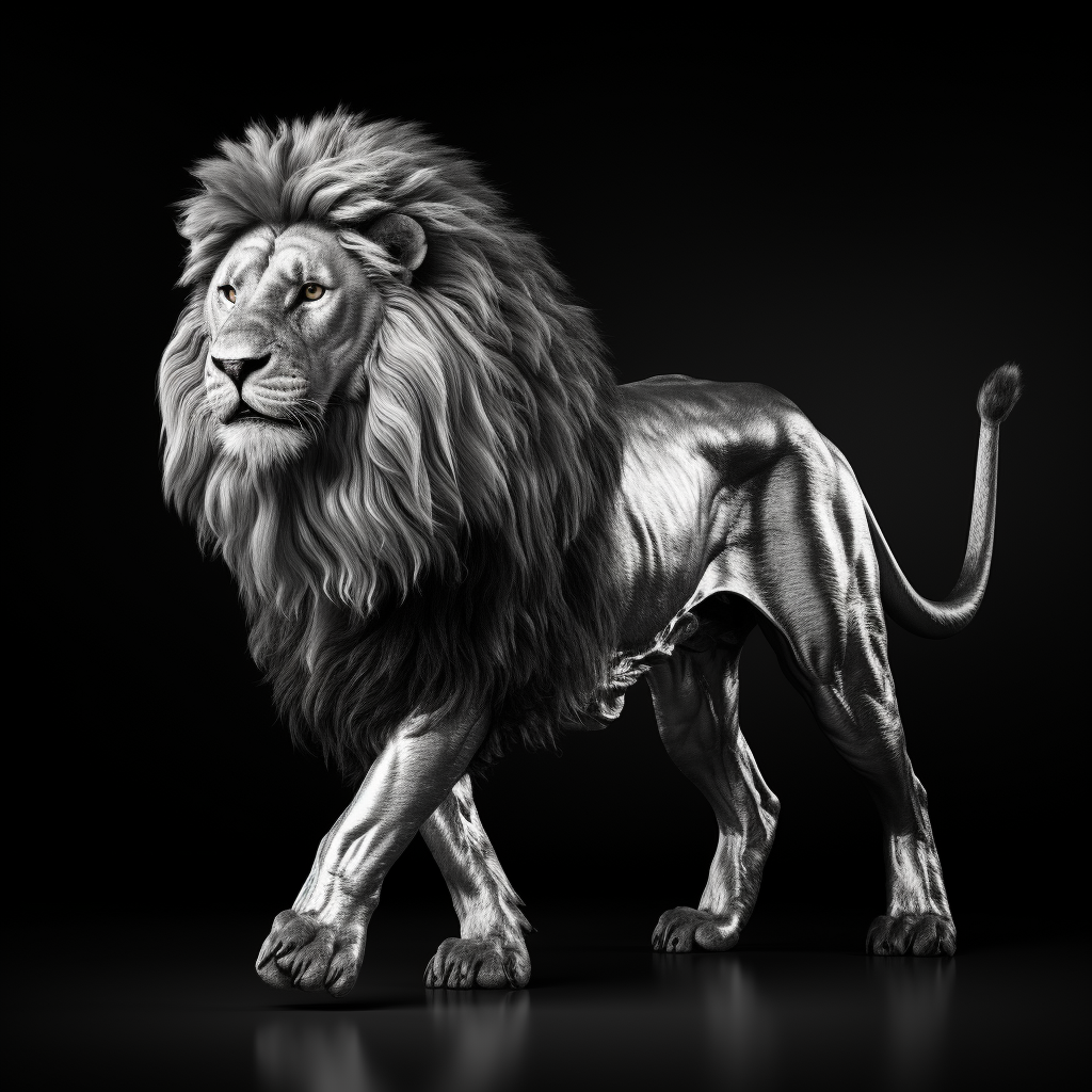 3D model of Ethiopian lion