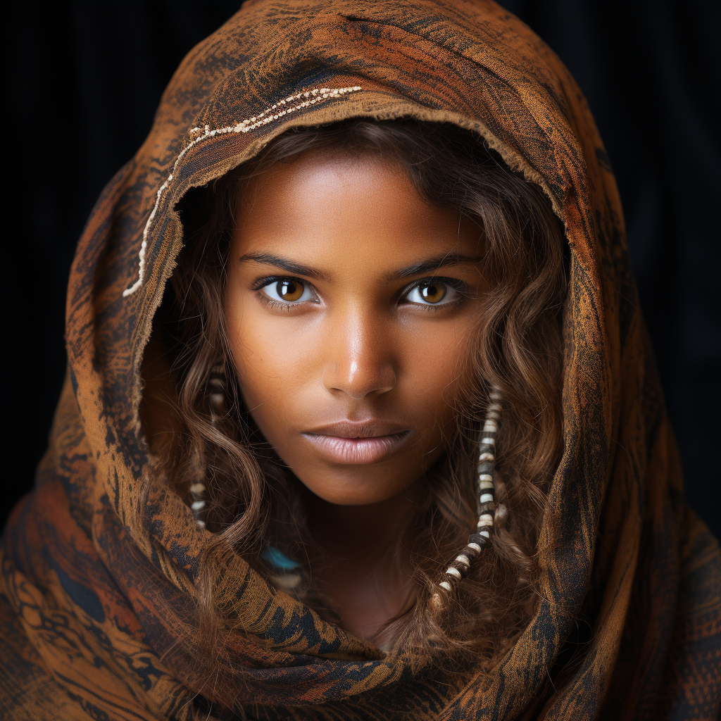 Beautiful Ethiopian Angle Face