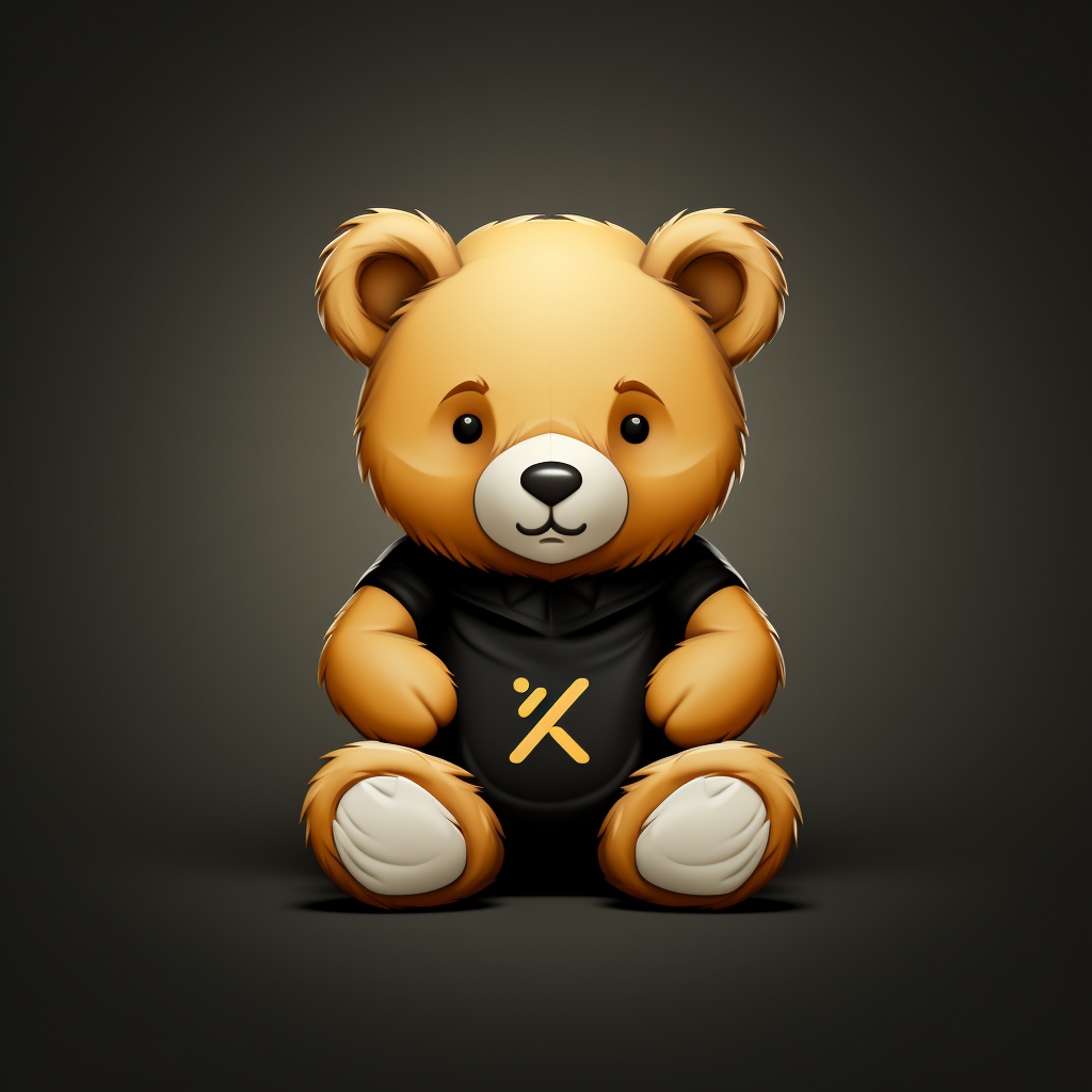 Cartoon Teddy Bear Logo Design