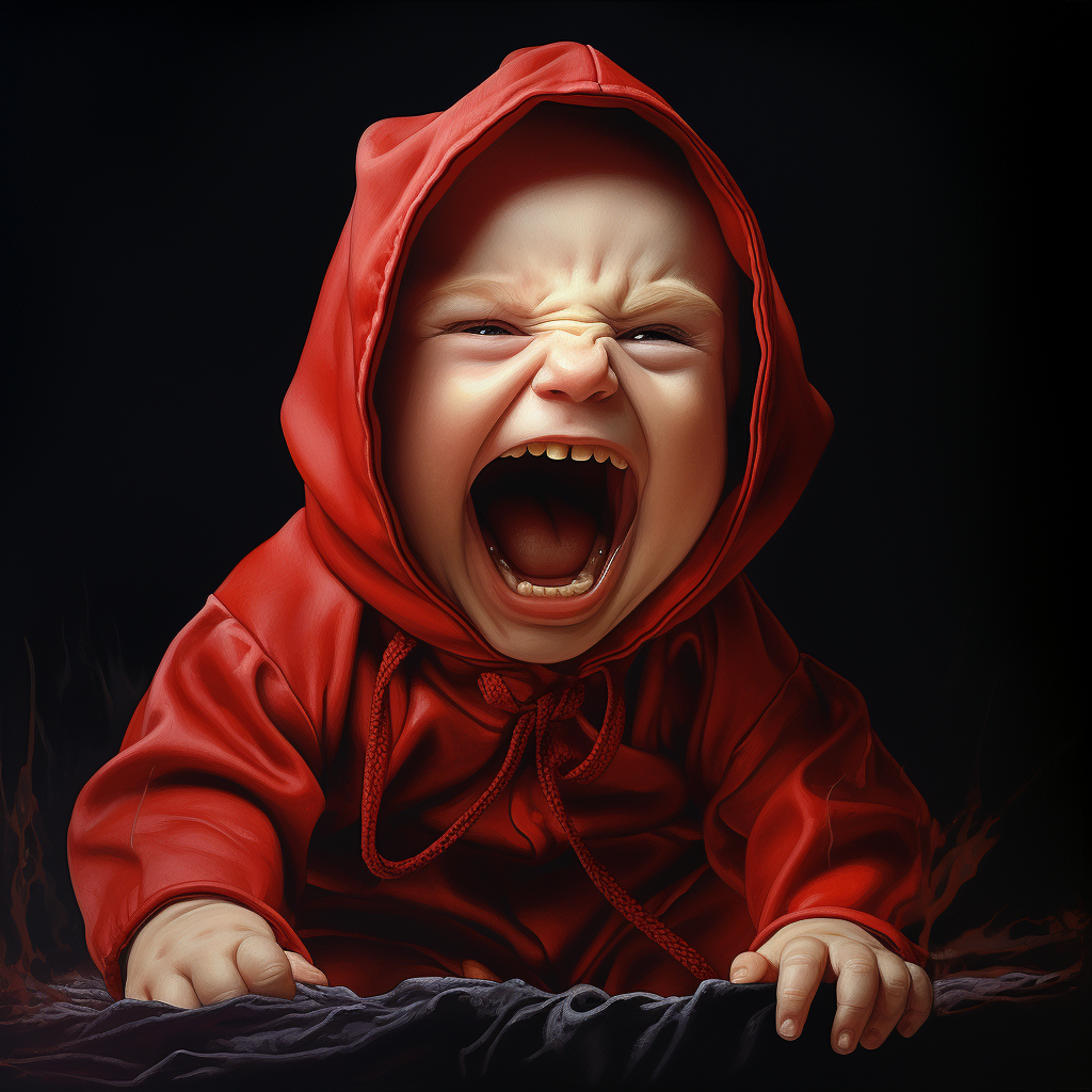 Disturbing baby laughing demonically