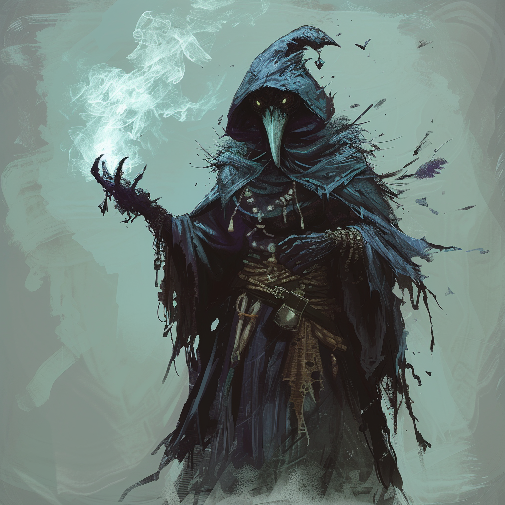 Evil Kenku Wizard Fantasy Art