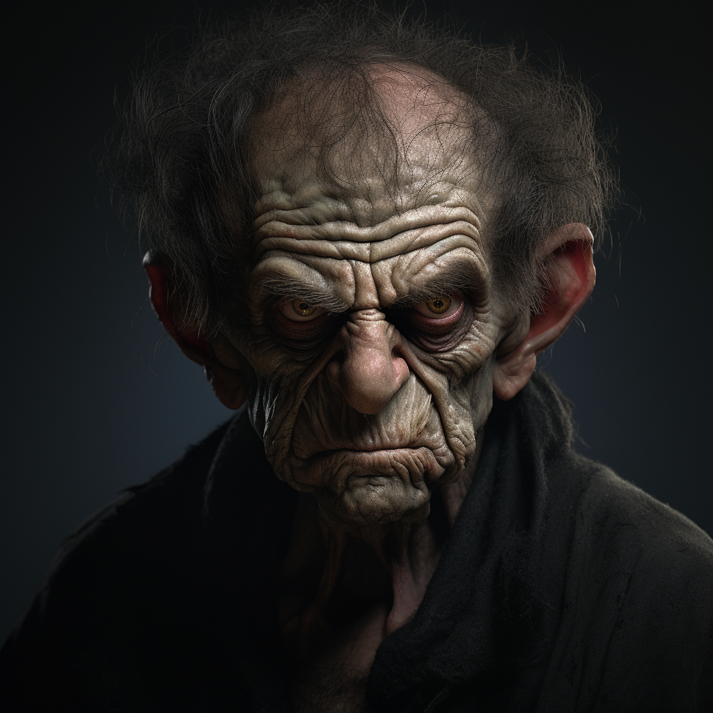 Evil Martin Character in Photorealistic Style