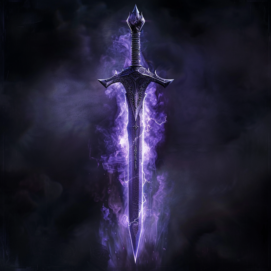 Notched blade fantasy art icon