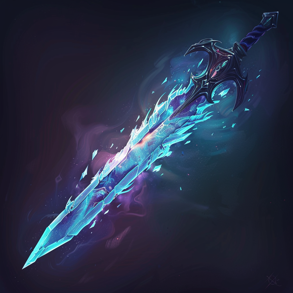 Evil Sword Fantasy Stylized Art