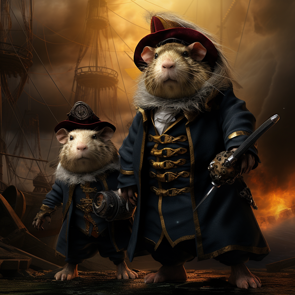 Evil Villain Genius Guinea Pig Image