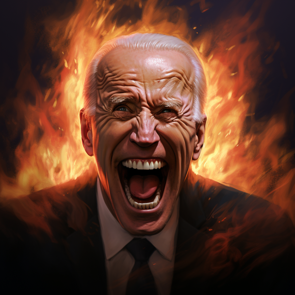 Evil Joe Biden on the campaign trail