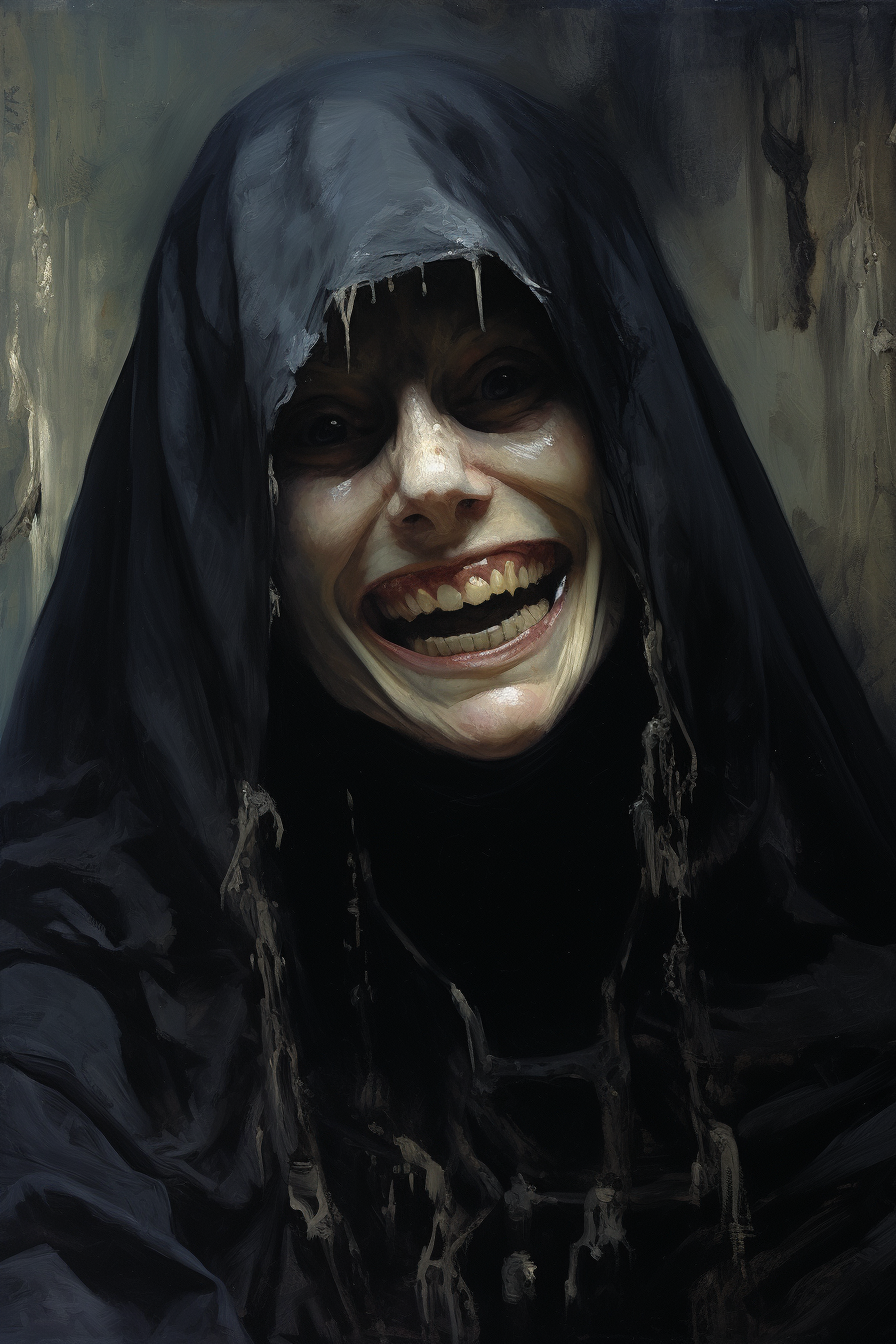 Evil Smiling Mythological Woman