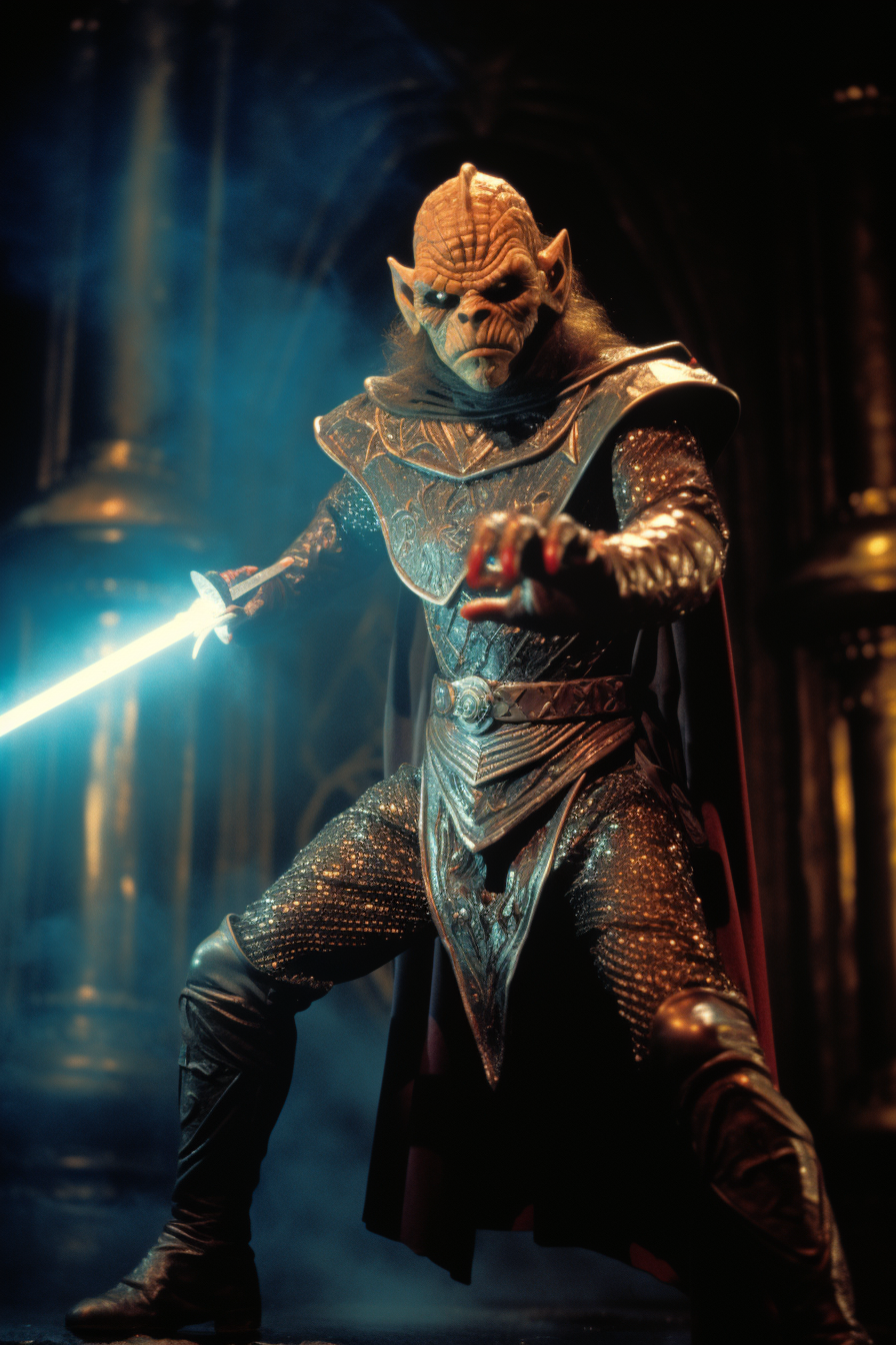 Plo Koon in dynamic pose from Excalibur film