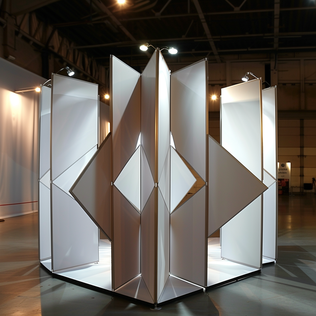 Exhibition Fold Up Stands Creative Minimal Modern