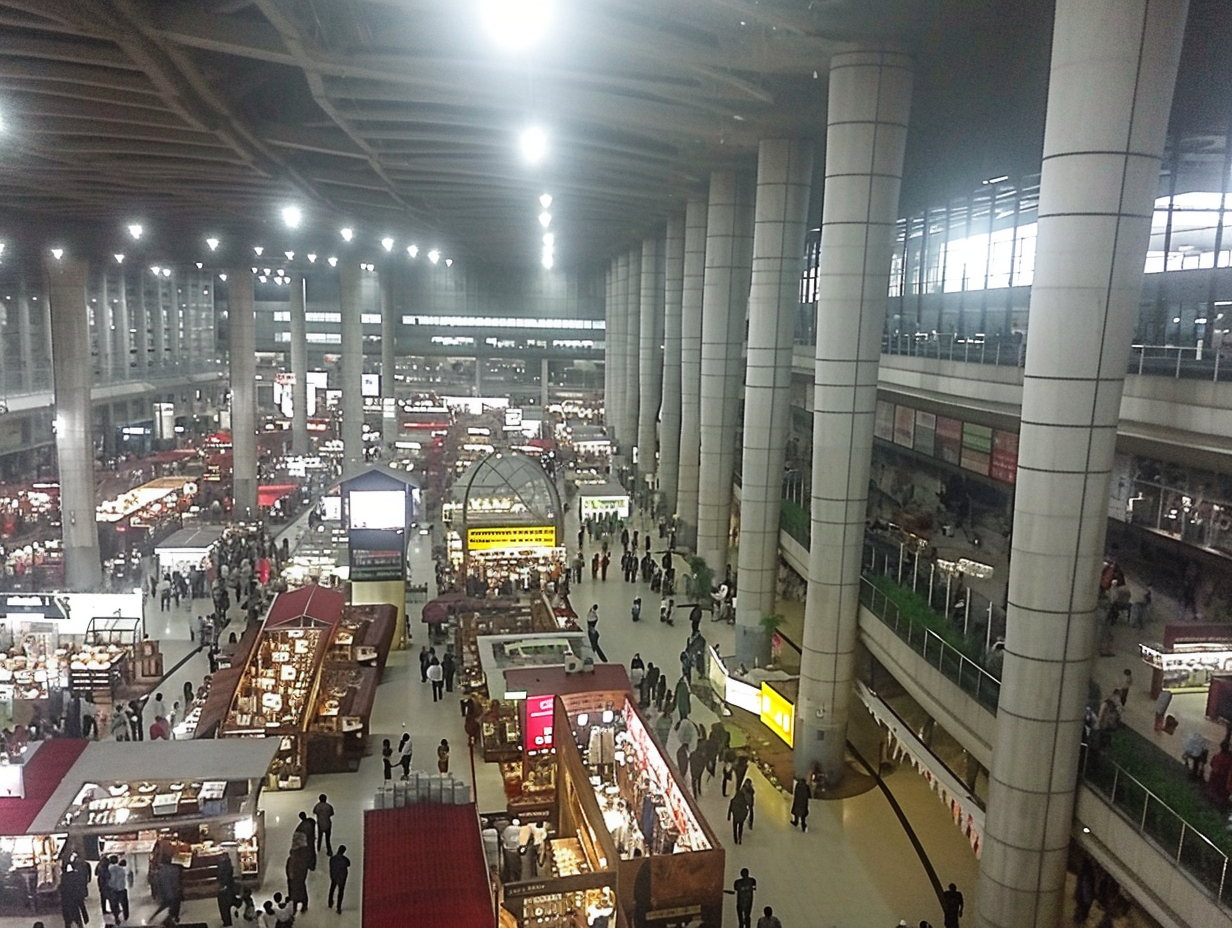 Exhibition Clothes Booths View