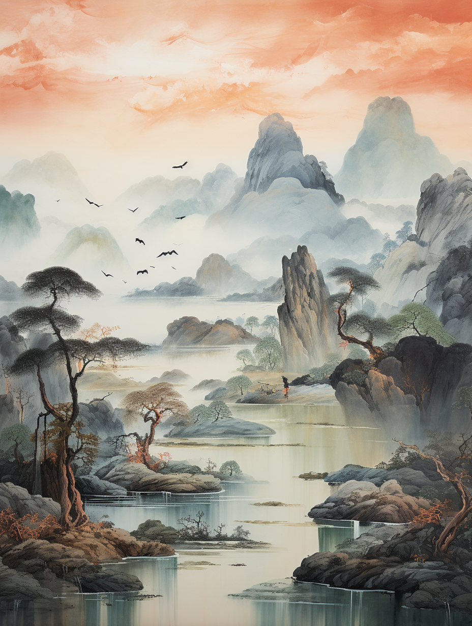 Exotic wonders landscape painting art