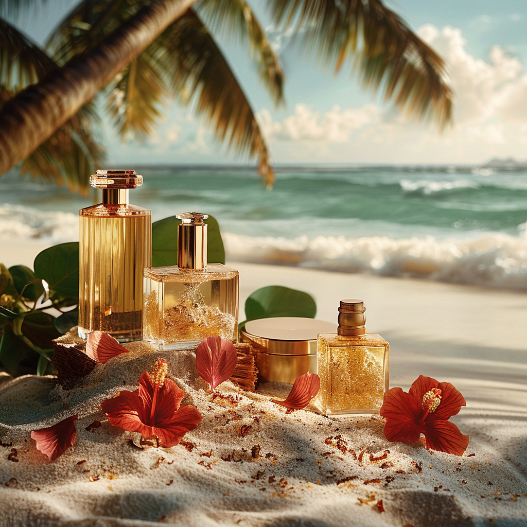 Exotic Beach Cosmetic Display